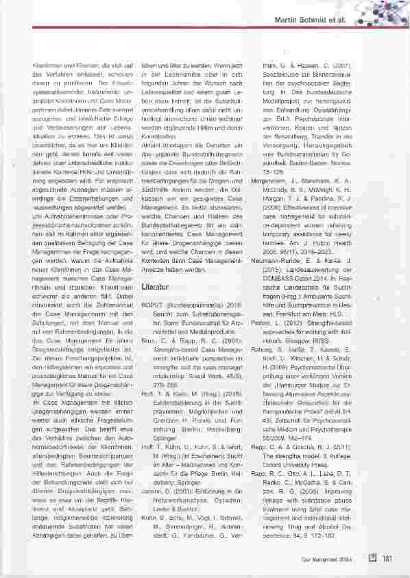 Vorschauseite 6: Case Management für ältere Drogenabhängige