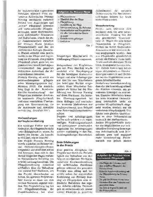 Vorschauseite 2: Primary Nursing - Lohnt sich der Aufwand?