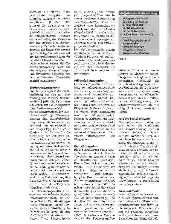 Vorschauseite 3: Primary Nursing - Lohnt sich der Aufwand?