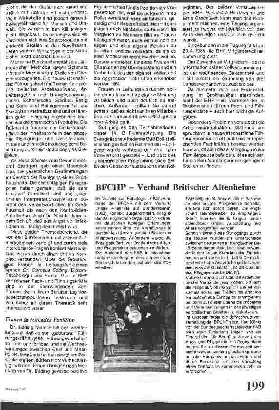 Vorschauseite 2: Verantwortung für Mensch und Umwelt / Bericht über die Jahrestagung des Berufsverbandes Hauswirtschaftlicher Fachu. Führungskräfte
