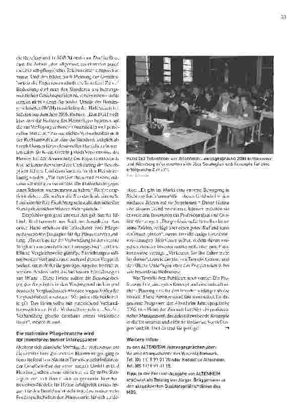 Vorschauseite 3: Altenheim Jahresgespräche 2006Umbruch als Chance