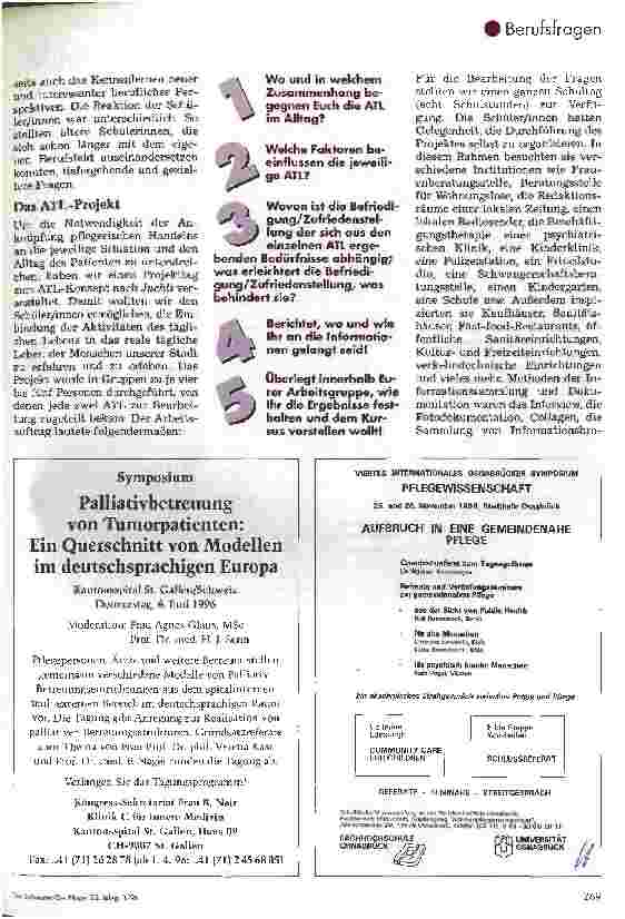 Vorschauseite 2: Neuer Einführungsblock in der Krankenpflegeausbildung Über den Tellerrand hinausgeschaut