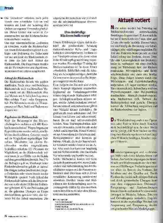 Vorschauseite 3: Rückenbeschwerden in der Pflege Prophylaxe nutzen