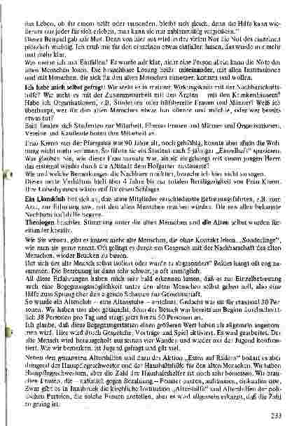 Vorschauseite 2: Die Betreuung des älteren Menschen aus der Sicht der Sozialarbeit