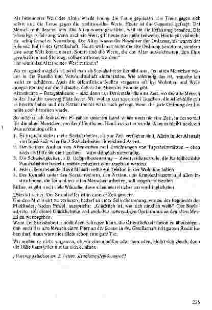 Vorschauseite 4: Die Betreuung des älteren Menschen aus der Sicht der Sozialarbeit