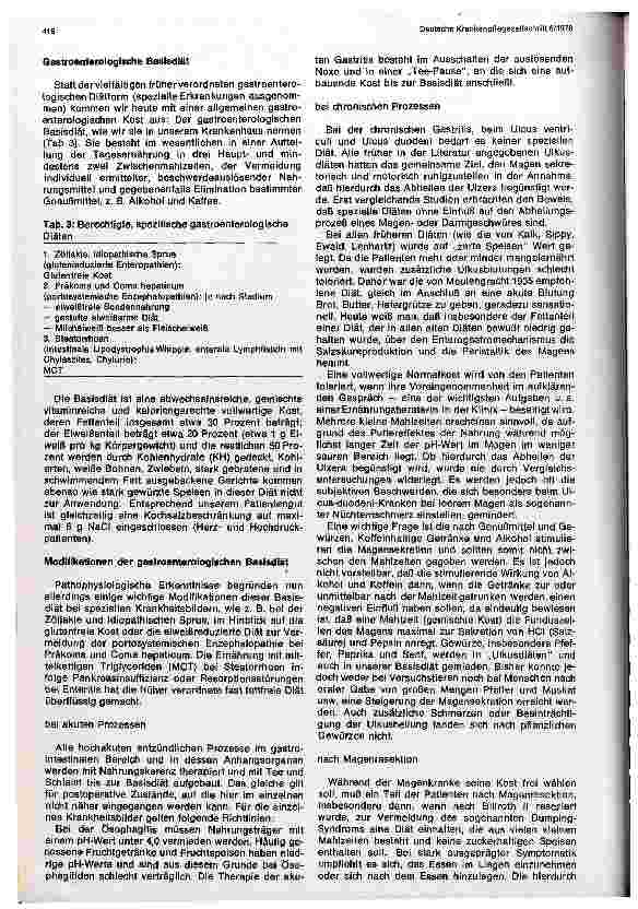 Vorschauseite 2: Gastroenterologisch relevante Diäten