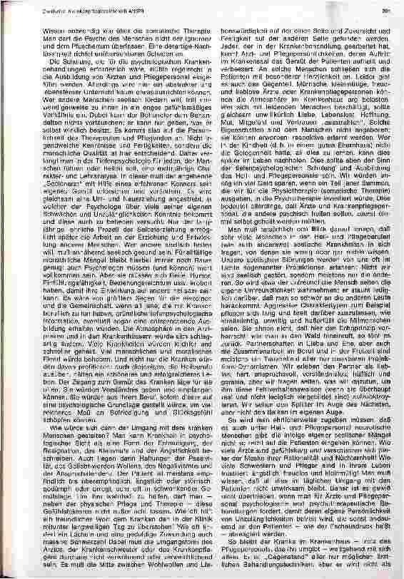 Vorschauseite 3: Psychologische Faktoren beim Erkranken, Pflegen und Heilen des Menschen