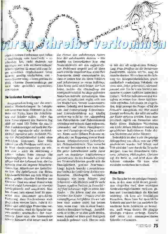 Vorschauseite 2: Sprache darf nicht zur unaussprechbaren Scheibe verkommen