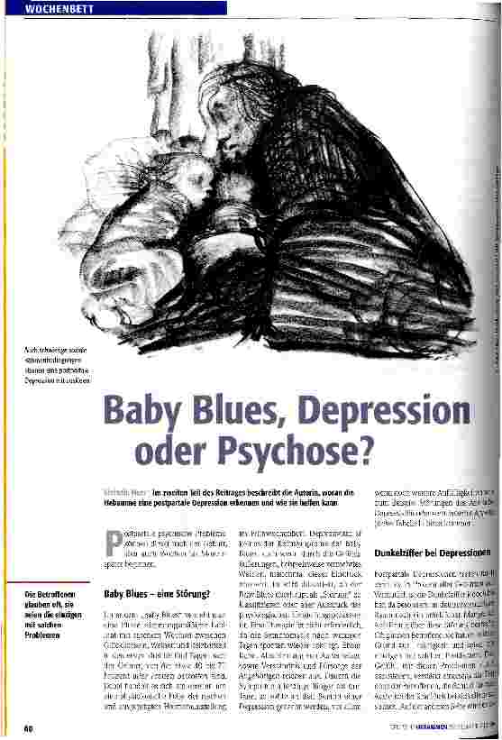 Vorschauseite 1: Baby Blues, Depression oder Psychose?