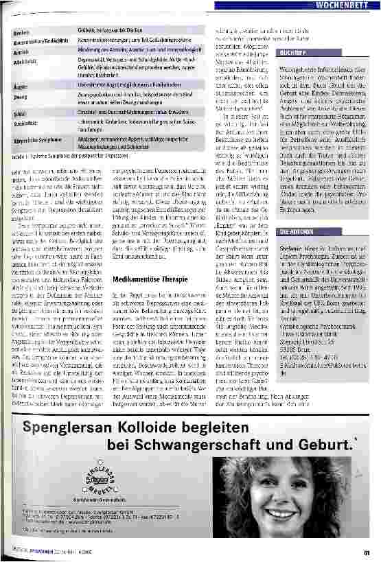 Vorschauseite 2: Baby Blues, Depression oder Psychose?