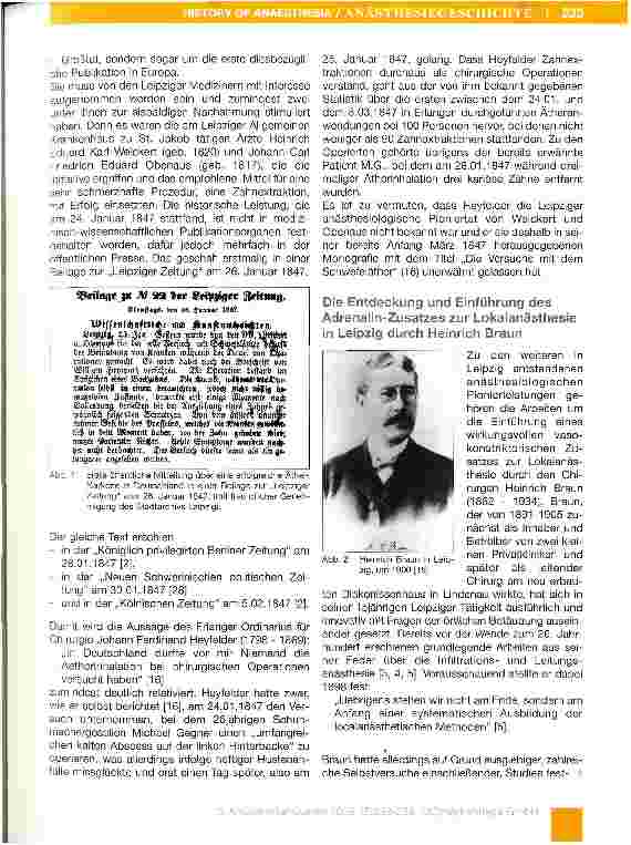 Vorschauseite 2: Leipziger anästhesie-historische Vignetten