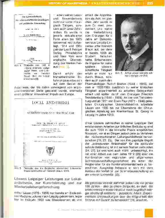 Vorschauseite 4: Leipziger anästhesie-historische Vignetten