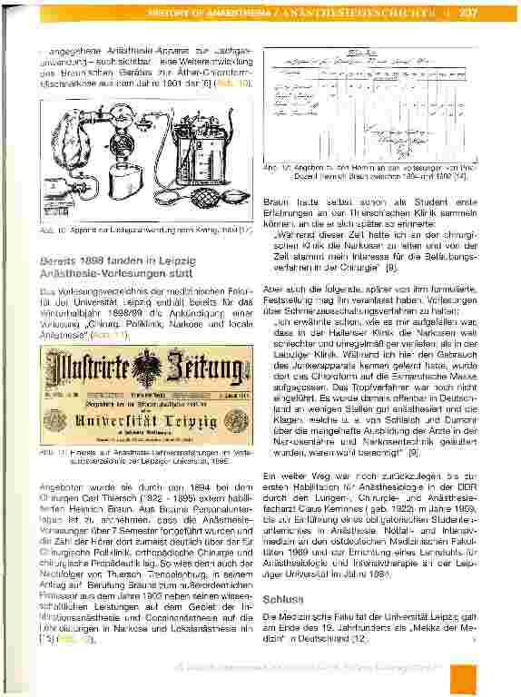 Vorschauseite 6: Leipziger anästhesie-historische Vignetten