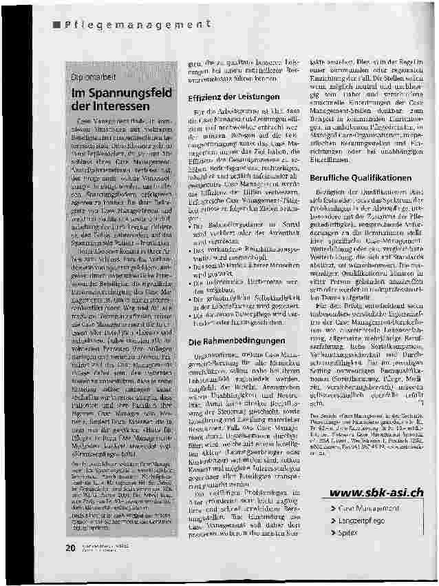 Vorschauseite 3: Gezieltes Managen auch im Alter