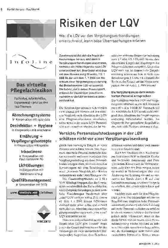 Vorschauseite 1: Risiken der LQV