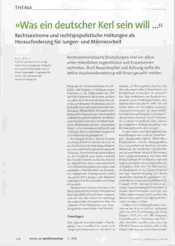 Vorschauseite 1: Was ein deutscher Kerl sein will...