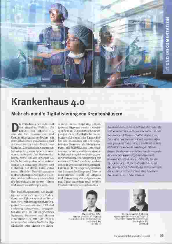 Vorschauseite 1: Krankenhaus 4.0