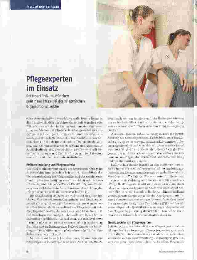 Vorschauseite 1: Pflegeexperten im Einsatz