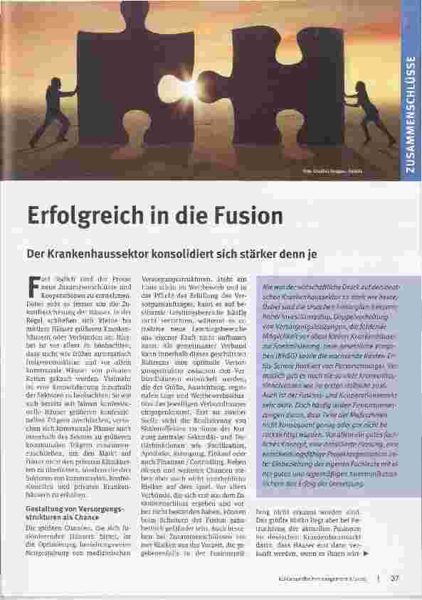 Vorschauseite 1: Erfolgreich in die Fusion