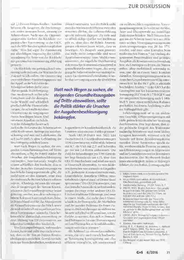 Vorschauseite 2: Zurück zur paritätischen Finanzierung der Gesetzlichen Krankenversicherung?