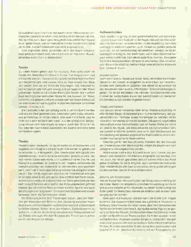 Vorschauseite 6: Häuser der Sinnlichkeit schaffen! Wie können Heime sinnlicher und erotischer werden?