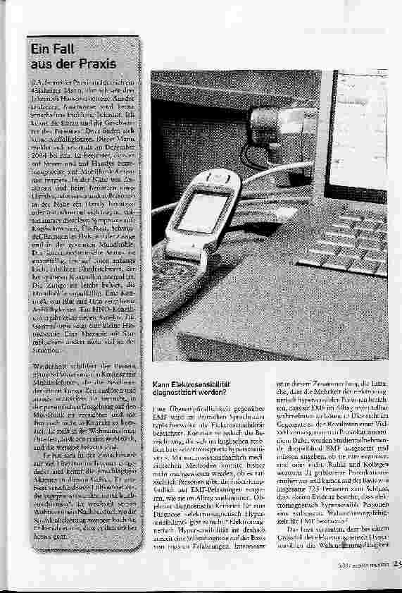 Vorschauseite 2: Elektrosmog-Patienten in der Hausarzt-Praxis