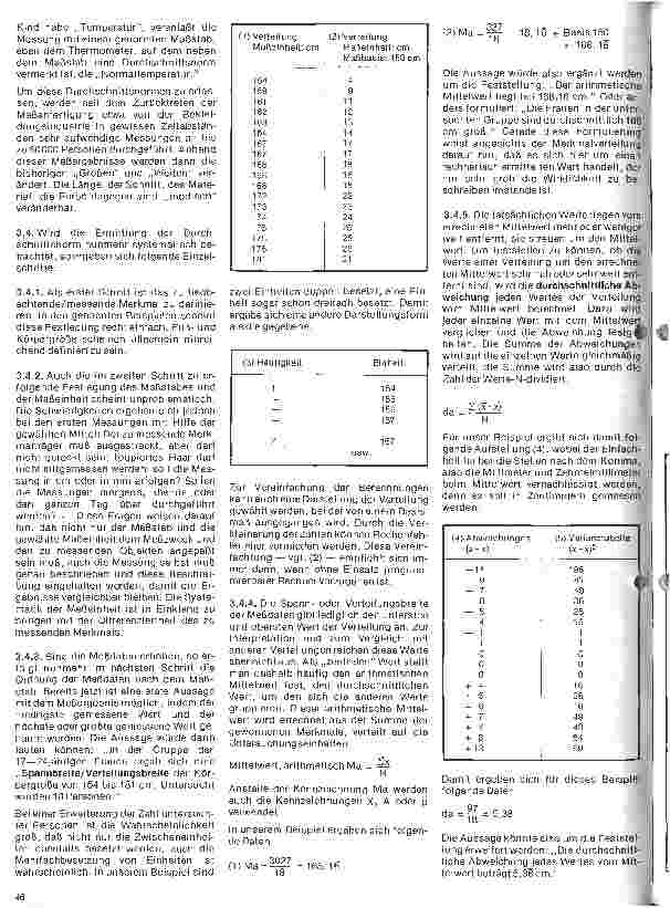 Vorschauseite 2: Sozialwissenschaftliche Aspekte 13. Folge: Unterrichtseinheit: Ihr seid anomal - Durchschnittsnorm