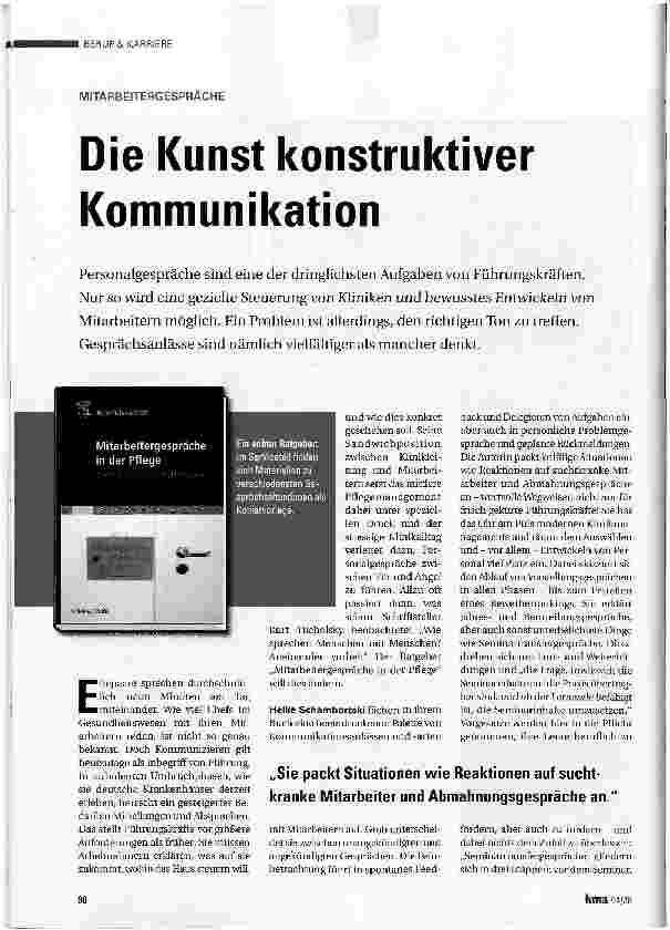 Vorschauseite 1: Die Kunst konstruktiver Kommunikation