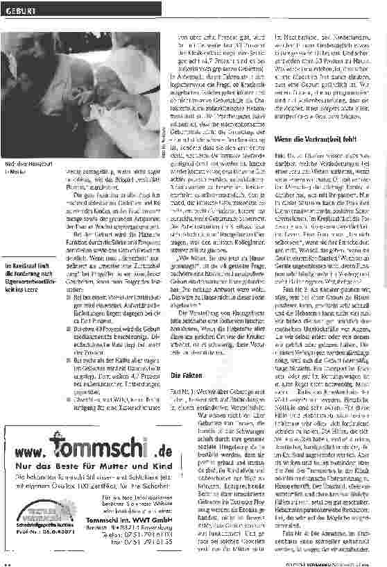 Vorschauseite 3: Wie viel Technik braucht die Hausgeburt?