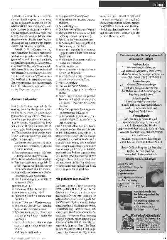 Vorschauseite 4: Wie viel Technik braucht die Hausgeburt?