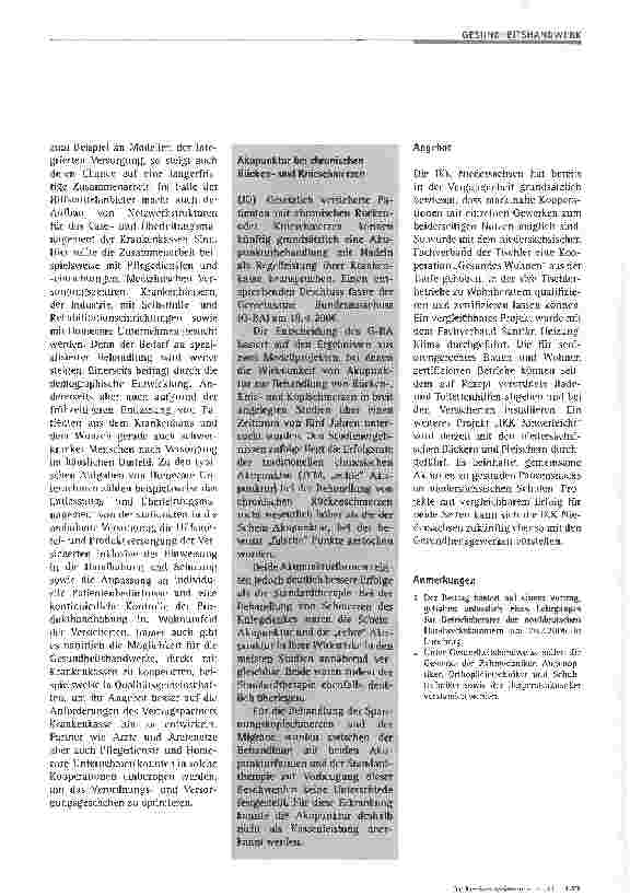 Vorschauseite 3: Zukunftsperspektiven der Gesundheitshandwerke