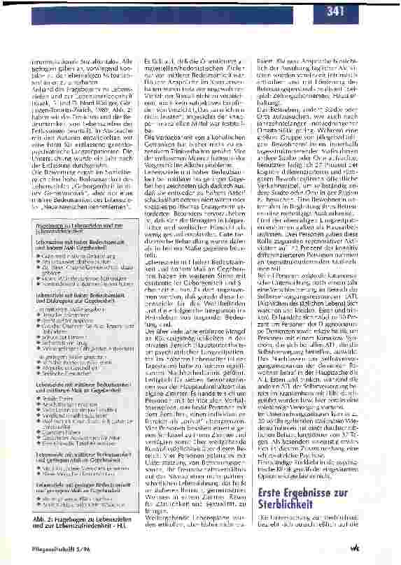 Vorschauseite 3: Wo liegt der Gewinn für gerontopsychiatrische Langzeitpatienten? Enthospitalisierung