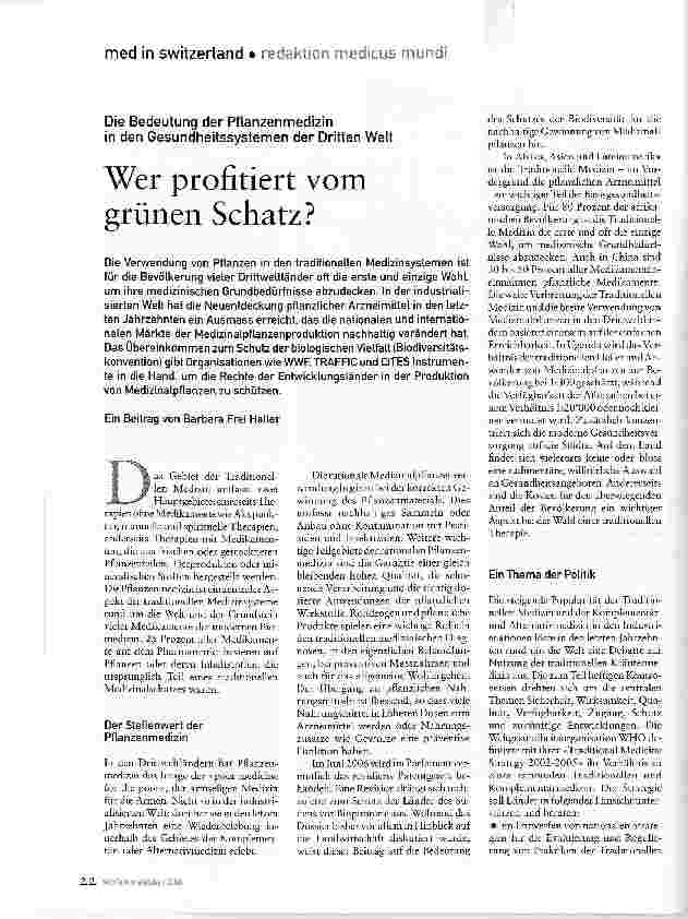 Vorschauseite 1: Wer profitiert vom grünen Schatz?