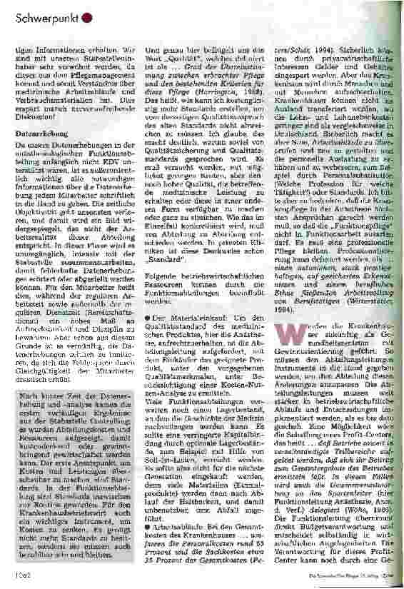 Vorschauseite 4: Die pflegerische Stabsstelle Controlling