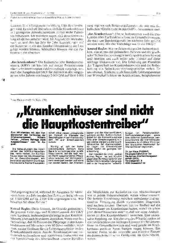Vorschauseite 3: Kostendämpfung ohne Leistungsdämpfung ist Augenwischerei