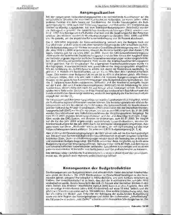 Vorschauseite 3: Budgetkenntnisse sind Erfolgsparameter