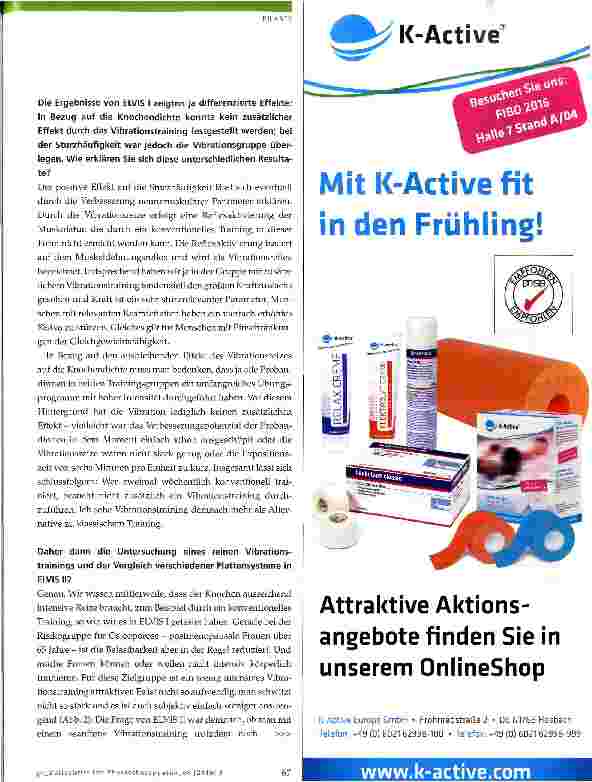 Vorschauseite 3: Vibrationstraining als Alternative für Seniorinnen?