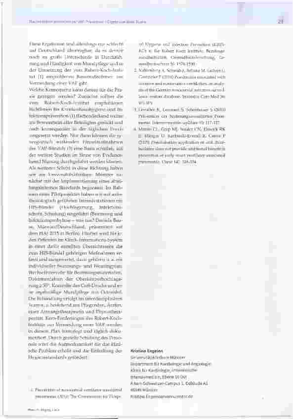 Vorschauseite 2: Rachendekontamination zur VAP-Prävention- Ergebnisse einer Studie