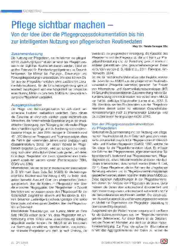 Vorschauseite 1: Pflege sichtbar machen
