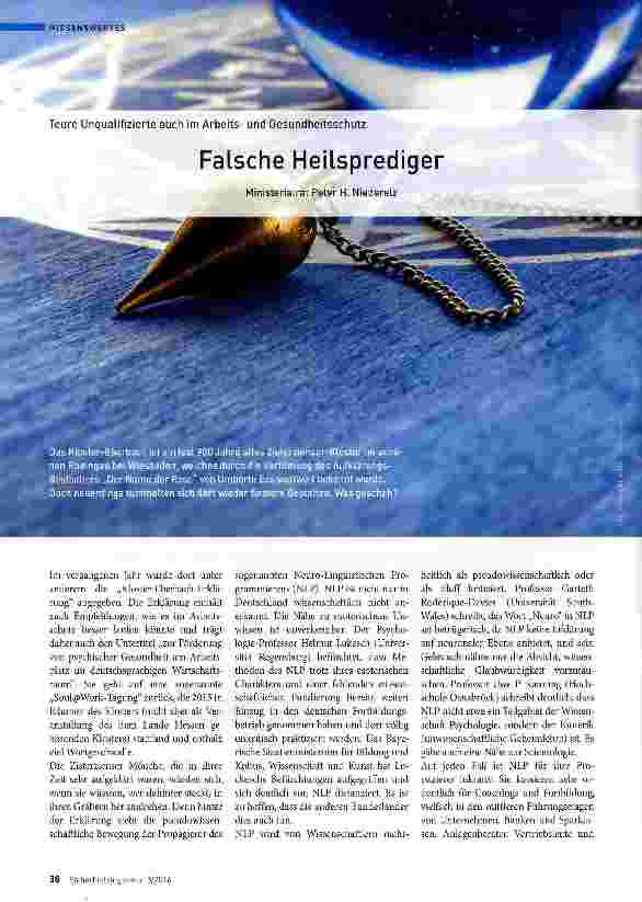 Vorschauseite 1: Falsche Heilsprediger