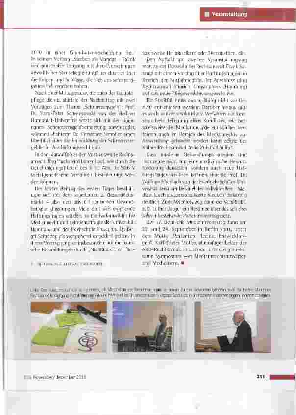 Vorschauseite 2: Patienten, Rechte, Entwicklungen