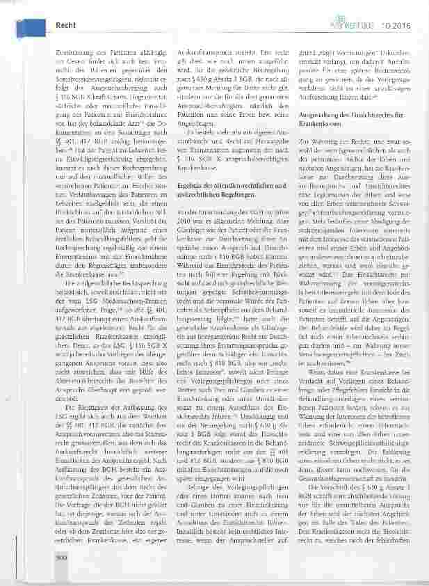 Vorschauseite 3: Das Einsichtsrecht der Krankenkassen in Behandlungsunterlagen eines verstorbenen Patienten