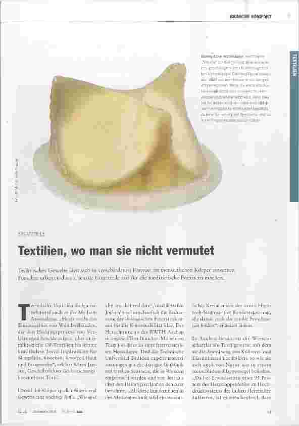 Vorschauseite 1: Textilien, wo man sie nicht vermutet