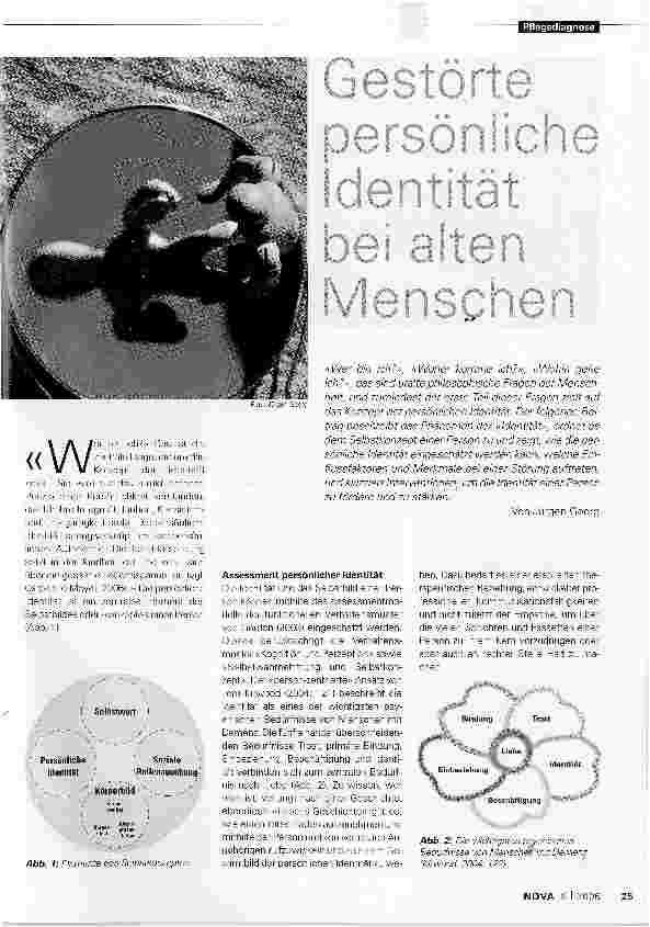 Vorschauseite 1: Gestörte persönliche Identität bei alten Menschen