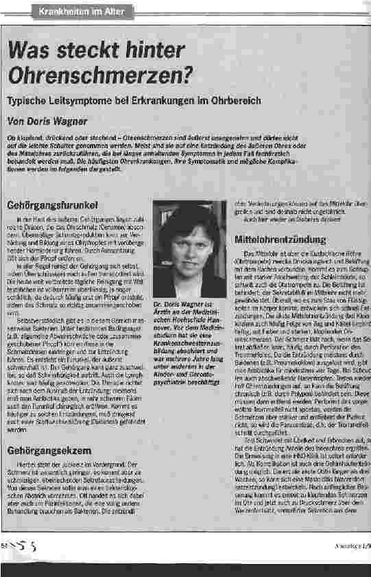 Vorschauseite 1: Was steckt hinter Ohrenschmerzen? Typische Leitsymptome bei Erkrankungen im Ohrbereich