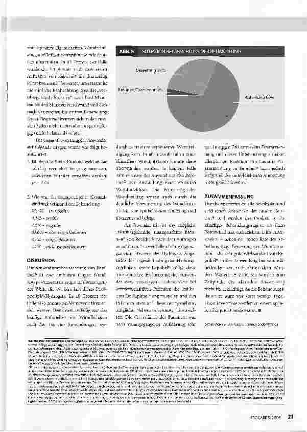 Vorschauseite 4: Chronische WundenEine Anwendungsbeobachtung mit dem neuartigen Hydrogel (Repithel®) bei chronischen Wunden - mit Infektionsprophylaxe