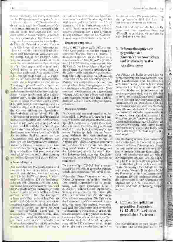 Vorschauseite 2: Informationspflichten des Krankenhauses nach der neuen Bundespflegesatzverordnung