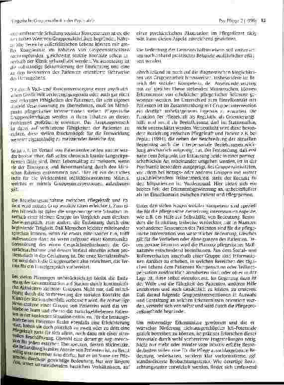 Vorschauseite 3: Pflegerische Gruppenarbeit in der Psychiatrie