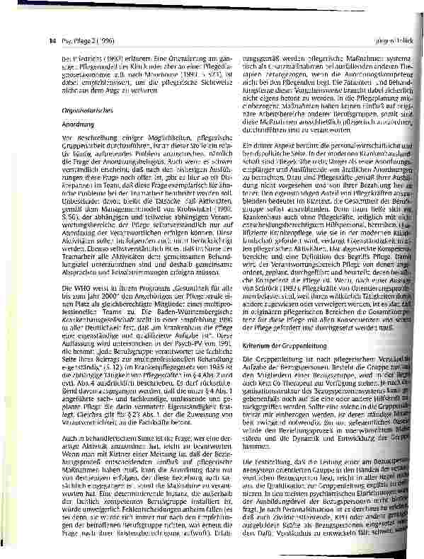 Vorschauseite 4: Pflegerische Gruppenarbeit in der Psychiatrie