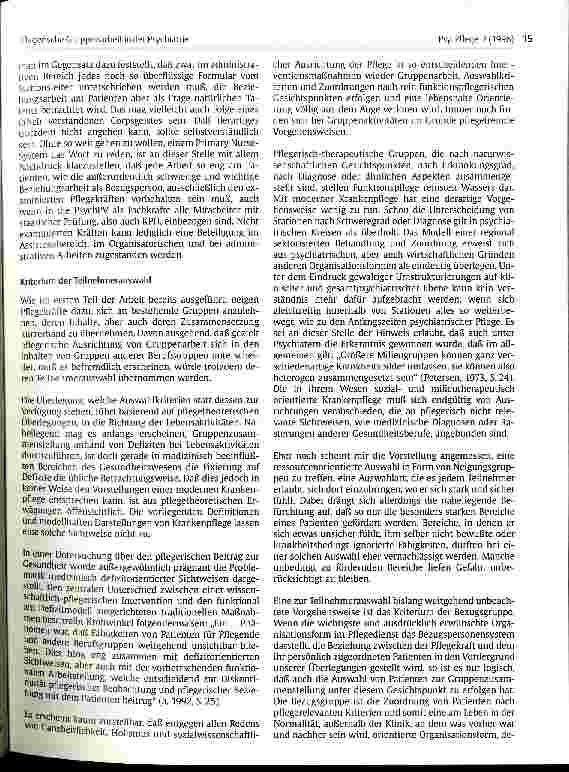Vorschauseite 5: Pflegerische Gruppenarbeit in der Psychiatrie